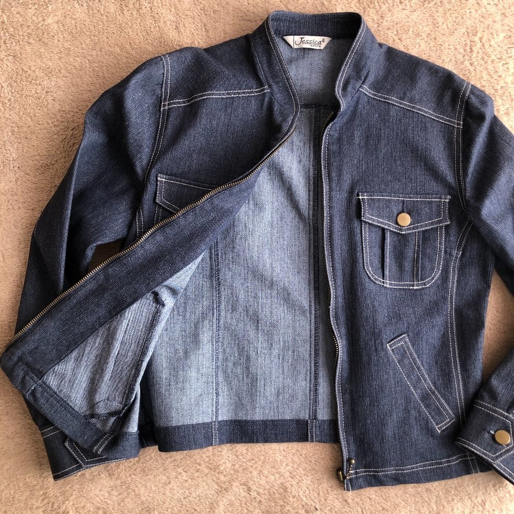 Vintage Jessica Jean Jacket Size SP